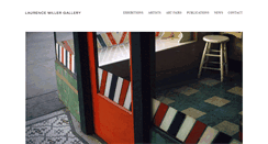 Desktop Screenshot of laurencemillergallery.com