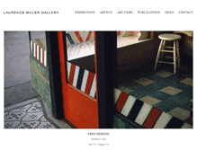 Tablet Screenshot of laurencemillergallery.com